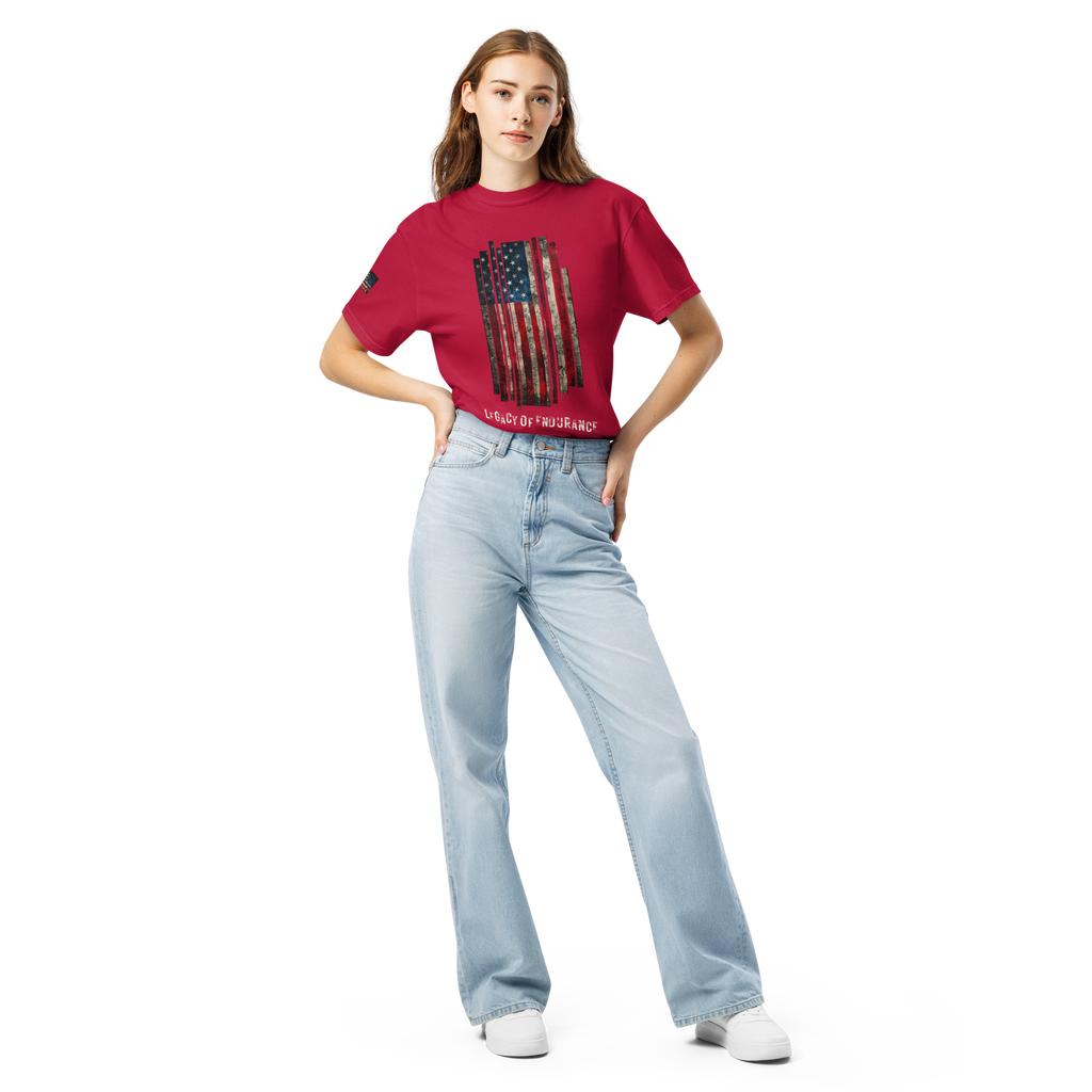 Legacy of Endurance | Signature Triple-Print Tee-Red