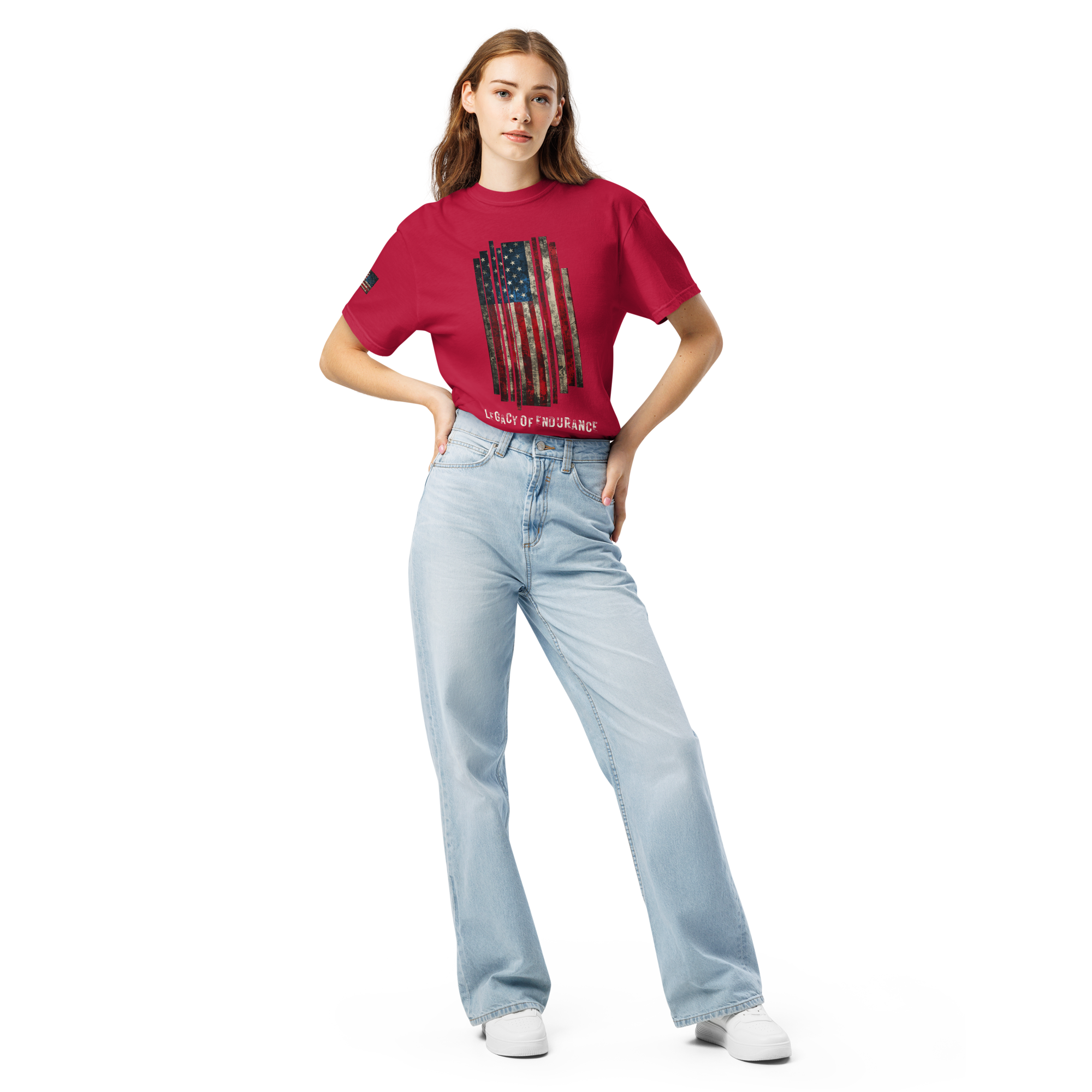 Legacy of Endurance | Signature Triple-Print Tee-Red