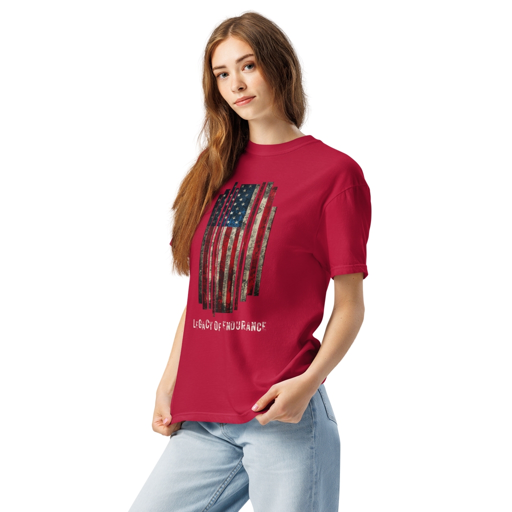Legacy of Endurance | Signature Triple-Print Tee-Red