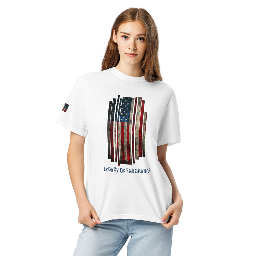 Legacy of Endurance | Signature Triple-Print Tee-White