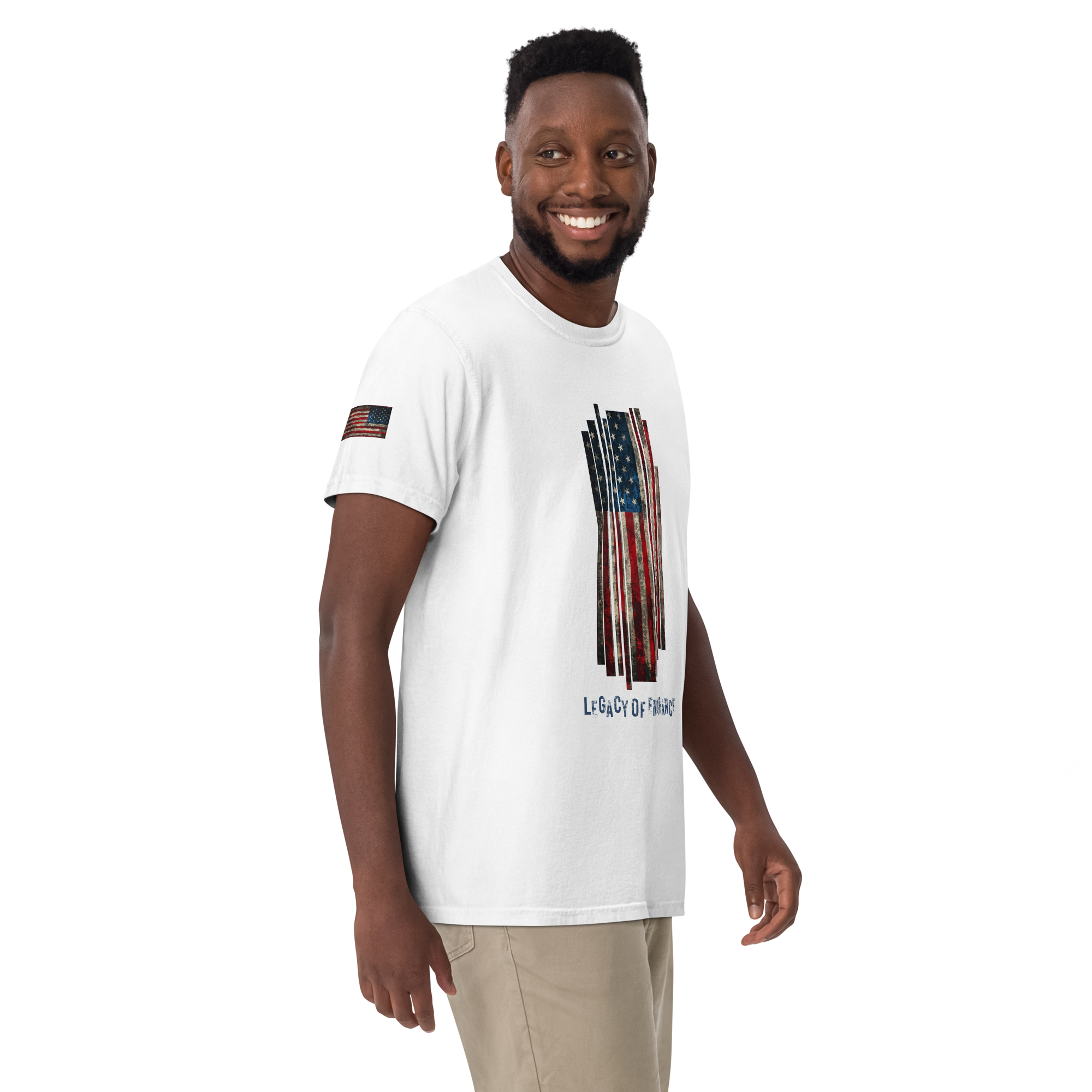 Legacy of Endurance | Signature Triple-Print Tee-White
