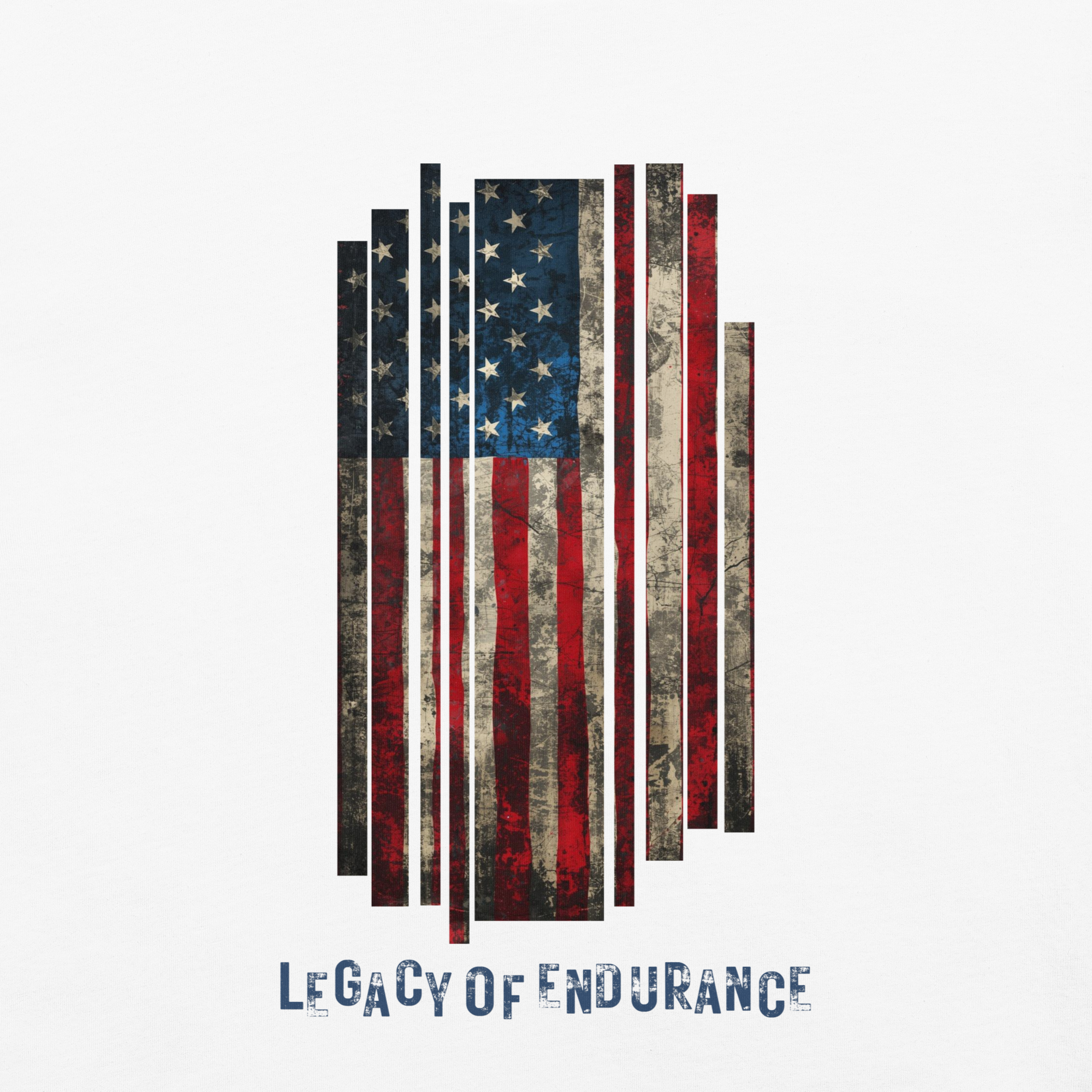 Legacy of Endurance | Signature Triple-Print Tee-White