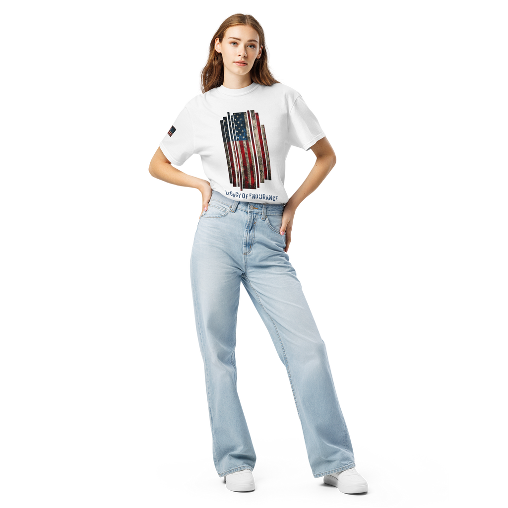 Legacy of Endurance | Signature Triple-Print Tee-White
