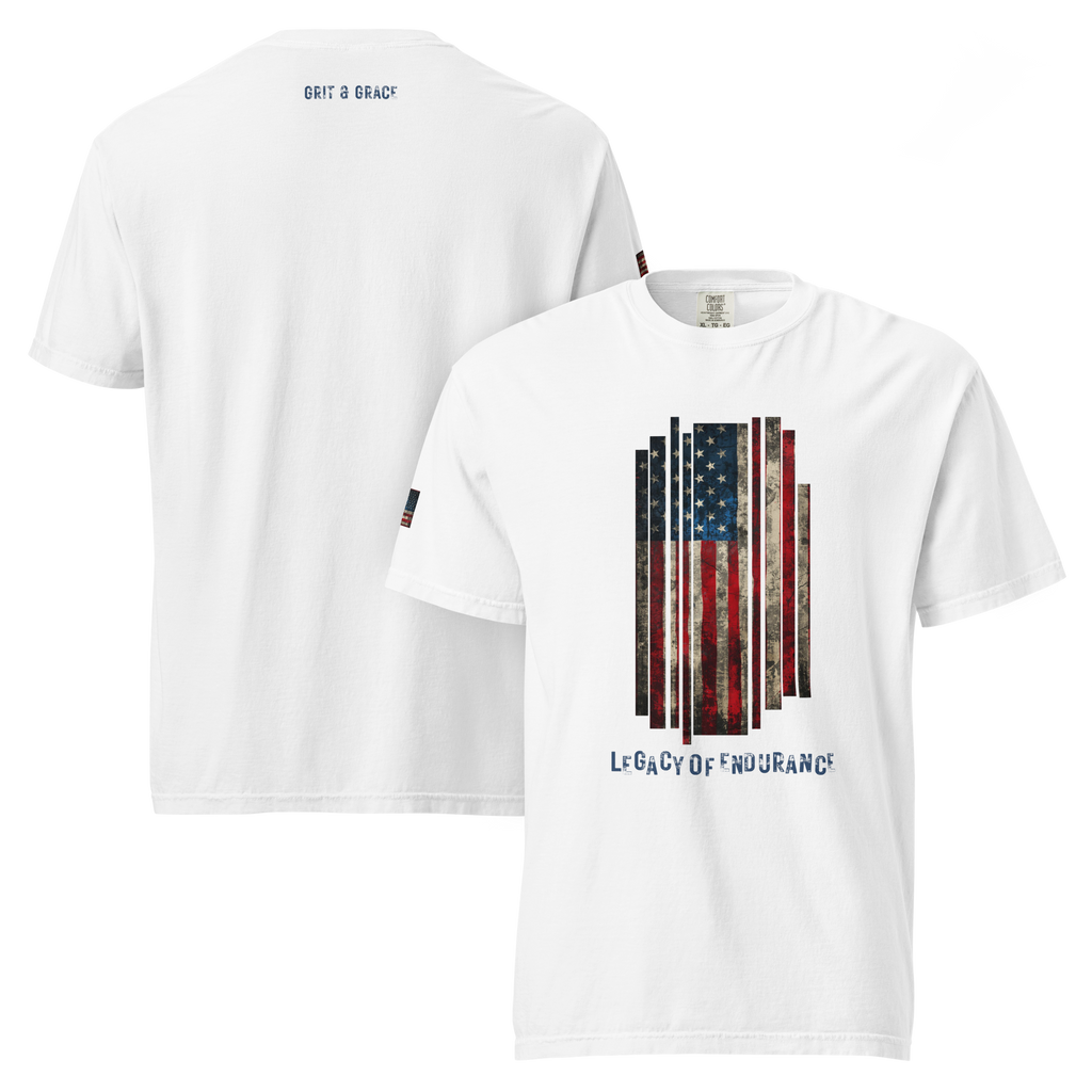 Legacy of Endurance | Signature Triple-Print Tee-White