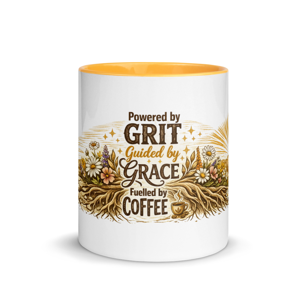 Powered by Grit Guided by Grace Coffee Mug