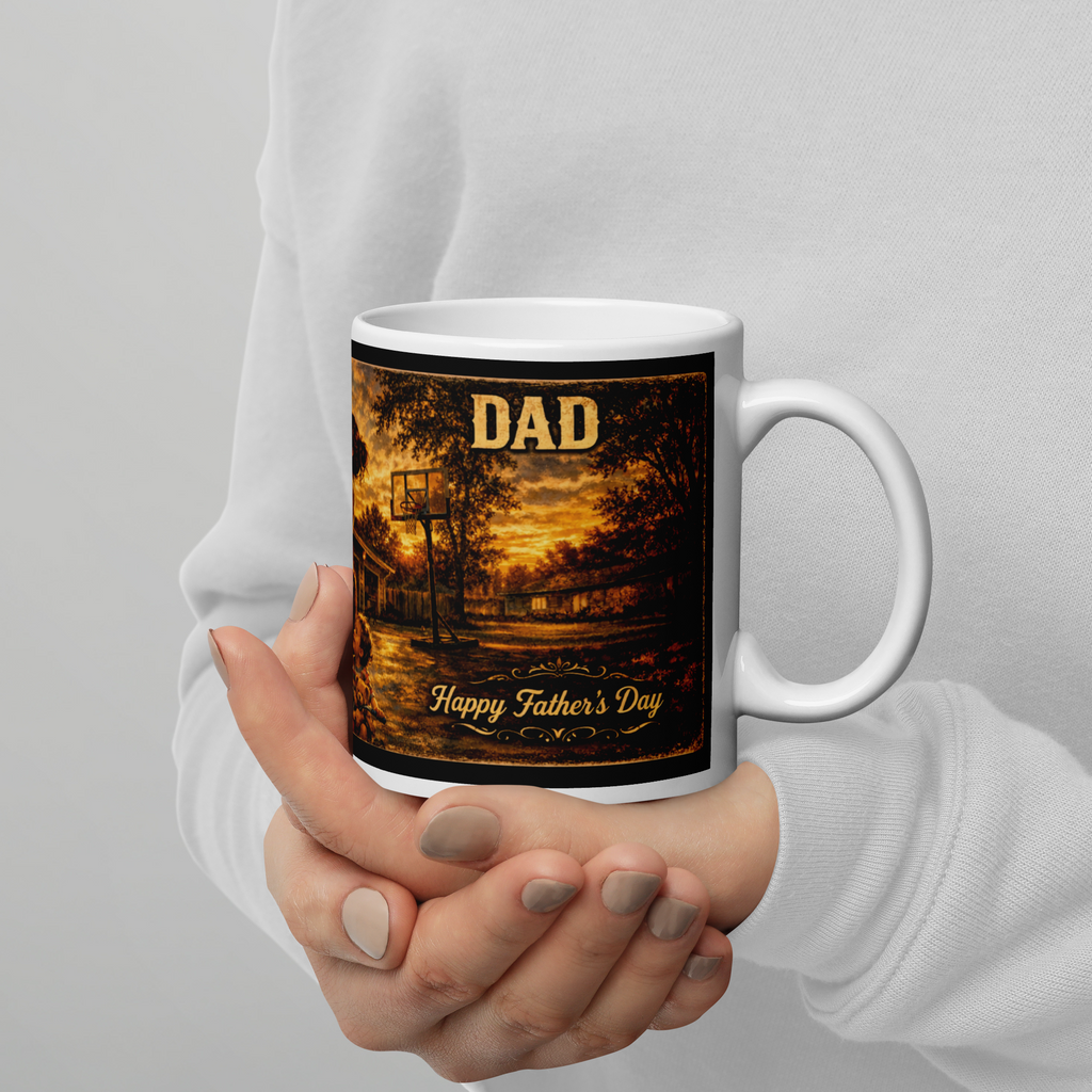 Work Hard Love Harder Vintage Father's Day Coffee Mug