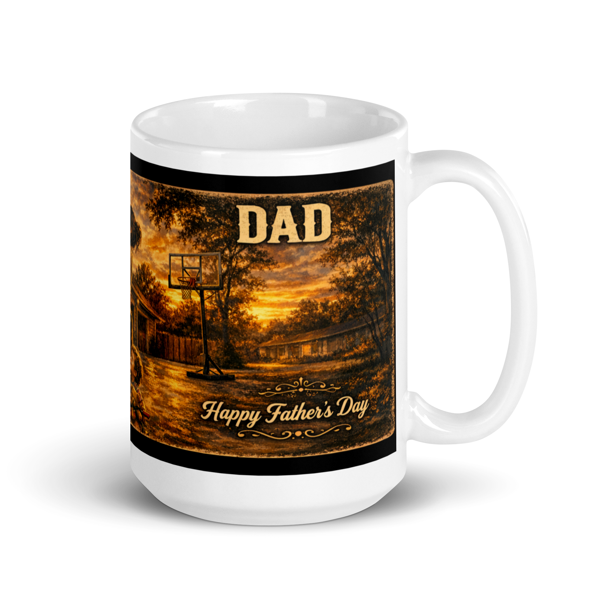 Work Hard Love Harder Vintage Father's Day Coffee Mug